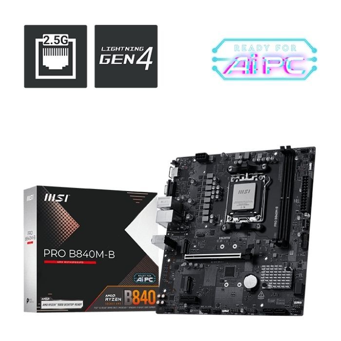 Материнская плата MSI PRO B840M-B изображение 5