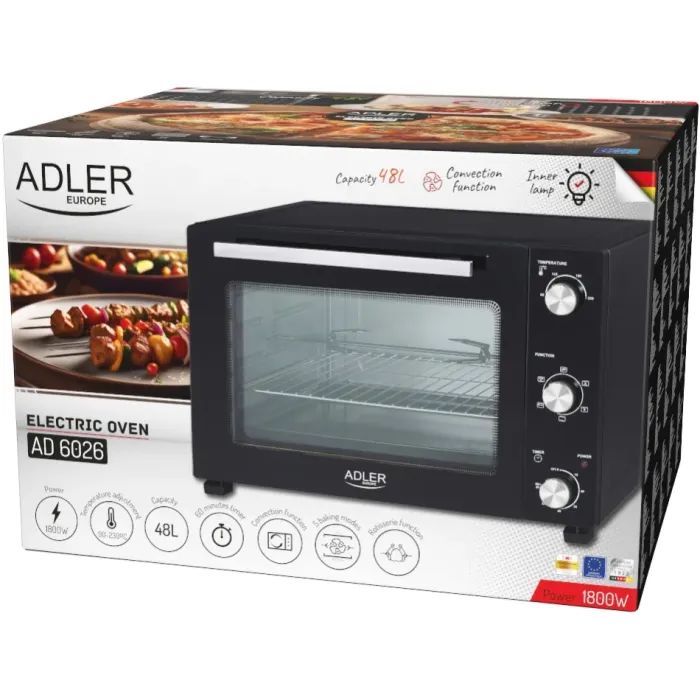 Електропіч Adler AD 6026 зображення 10