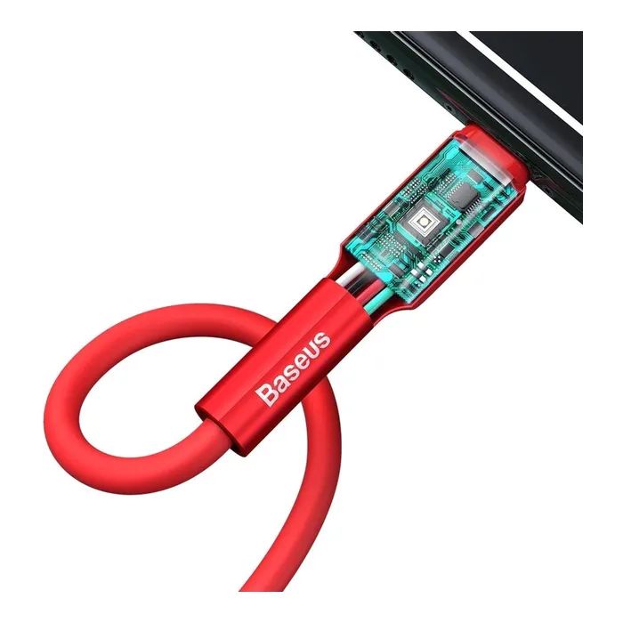 Дата кабель USB 2.0 AM to Lightning 1.0m black Baseus (CALGJ-01) зображення 3