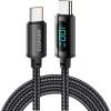 Дата кабель USB-C to USB-C 2.0m 100W LED black Essager (EXCTT1-XYA01-P)