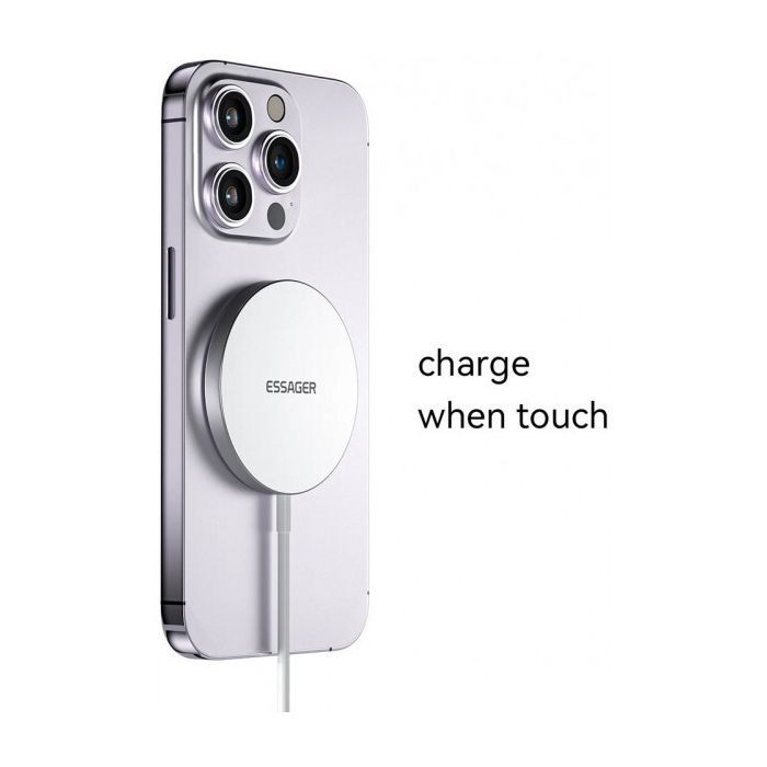 Зарядное устройство Essager 2-in-1 wireless charger 15W magnetic for phone and earphones (EWXCX-YT02-Z) изображение 3