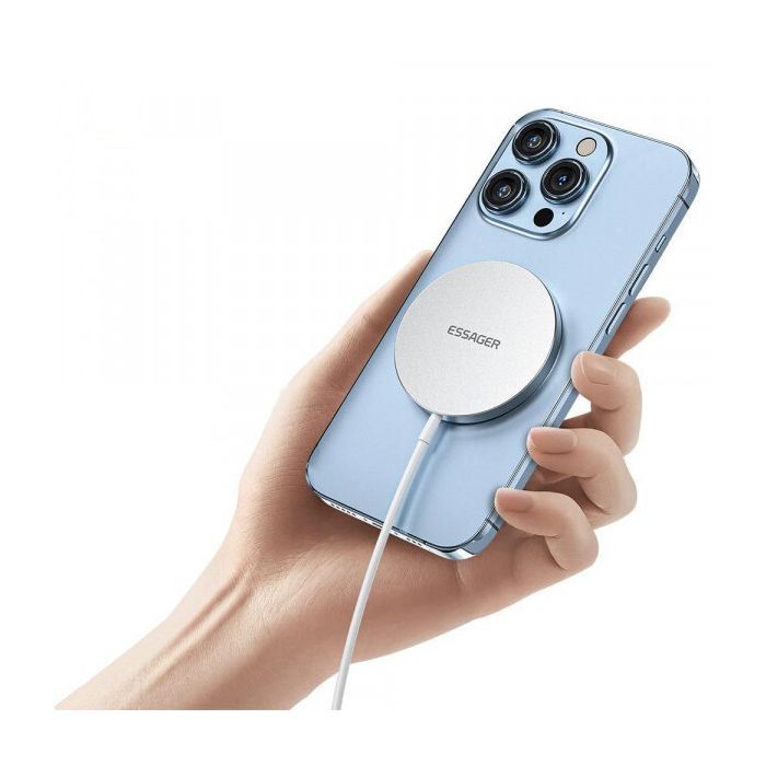 Зарядное устройство Essager 2-in-1 wireless charger 15W magnetic for phone and earphones (EWXCX-YT02-Z) изображение 4