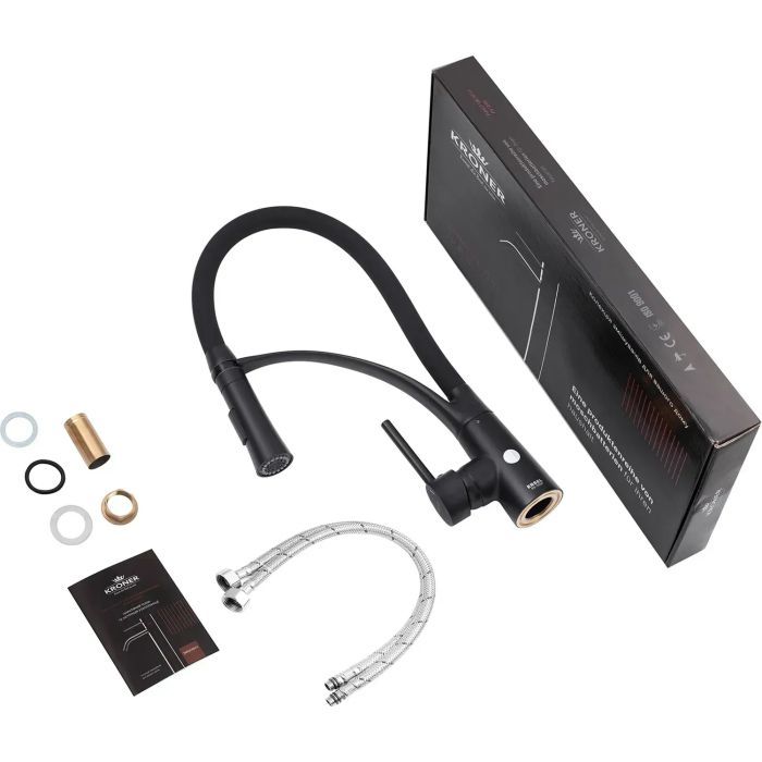 Смеситель Kroner Ersel-SCH03393BLK (CV033799) изображение 8