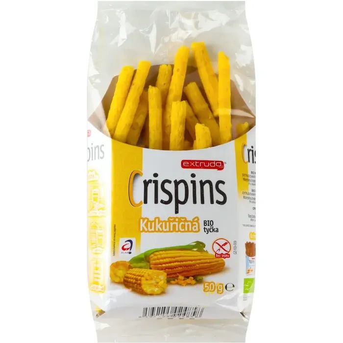 Хлебцы детские Extrudo Crispins Органические палочки с кукурузой 50 г (27770-598)