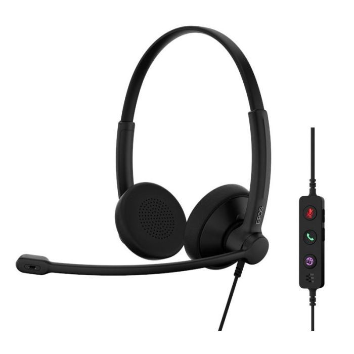 Наушники Epos Impact 100 MS Stereo USB-C+A Black (1001421) > цены в Киеве и Украине Наушники Epos Impact 100 MS Stereo USB-C+A Black (1001421)