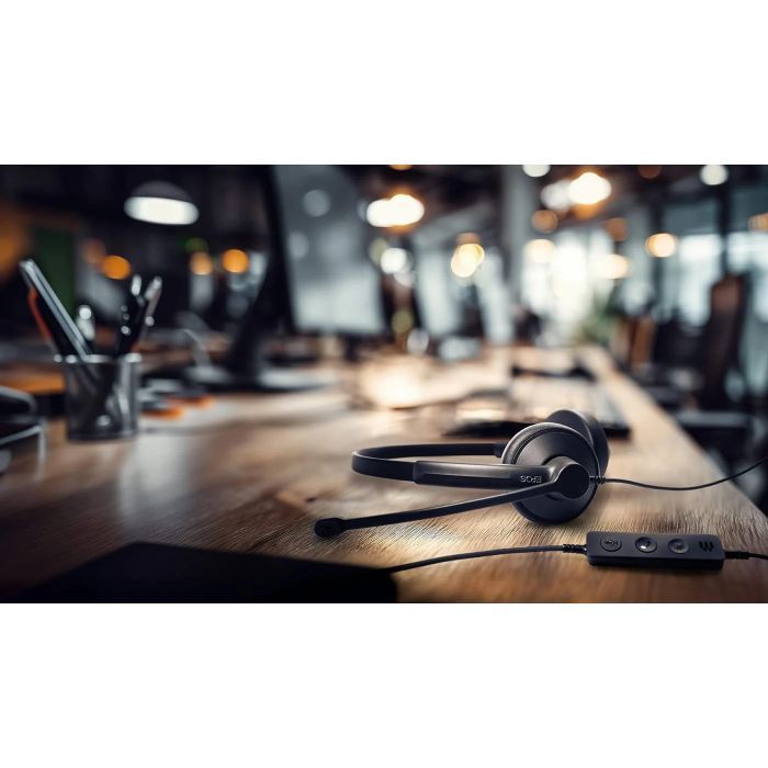 Наушники Epos Impact 100 MS Stereo USB-C+A Black (1001421) изображение 2 Наушники Epos Impact 100 MS Stereo USB-C+A Black (1001421) изображение 2