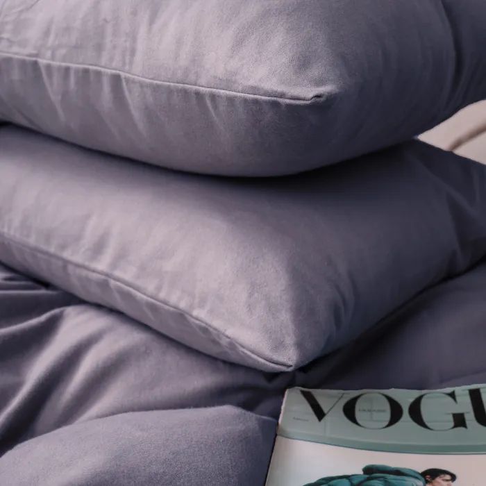 Постельное белье MirSon 001 Ash grey Фланель 143х210 Полуторный (2200009648199) изображение 5