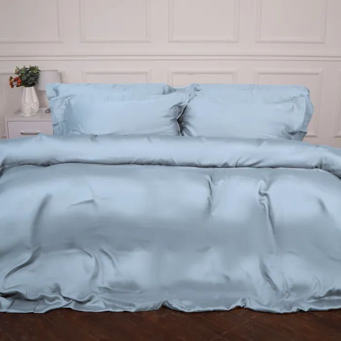 Постельное белье MirSon Tencel №04 Blue 2x160x220 Семейный Евро (2200009369575)