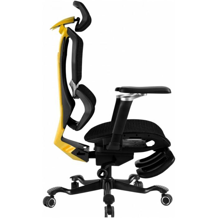 Кресло игровое GT Racer X-7001 Black/Yellow изображение 3