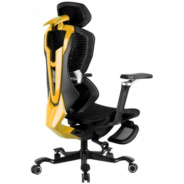 Кресло игровое GT Racer X-7001 Black/Yellow изображение 4