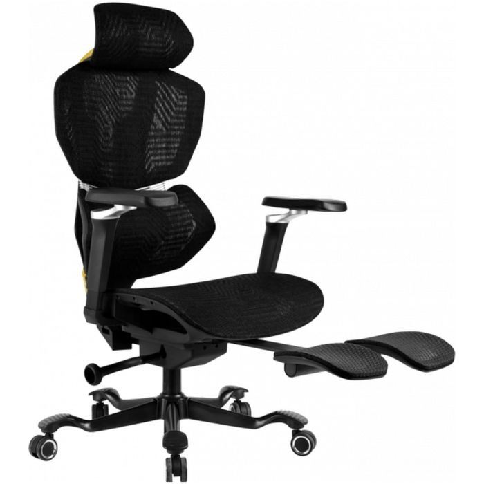 Кресло игровое GT Racer X-7001 Black/Yellow изображение 6