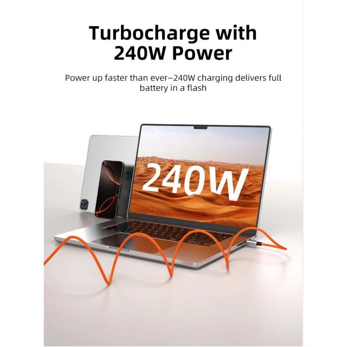 Дата кабель USB-C to USB-C 2.0m PD240W magnetic Cabletime (CA915729) зображення 4