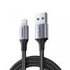 Дата кабель USB 2.0 AM to Lightning 1.0m 2.4A US199 black UGREEN (60156)