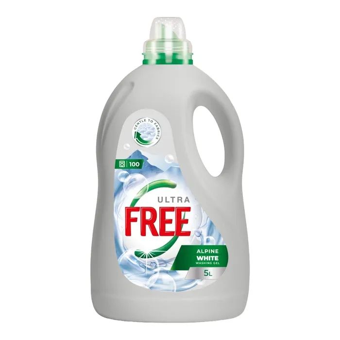 Гель для прання Free Alpine Freshness White З ароматом свіжості 5 л (4820196011446)