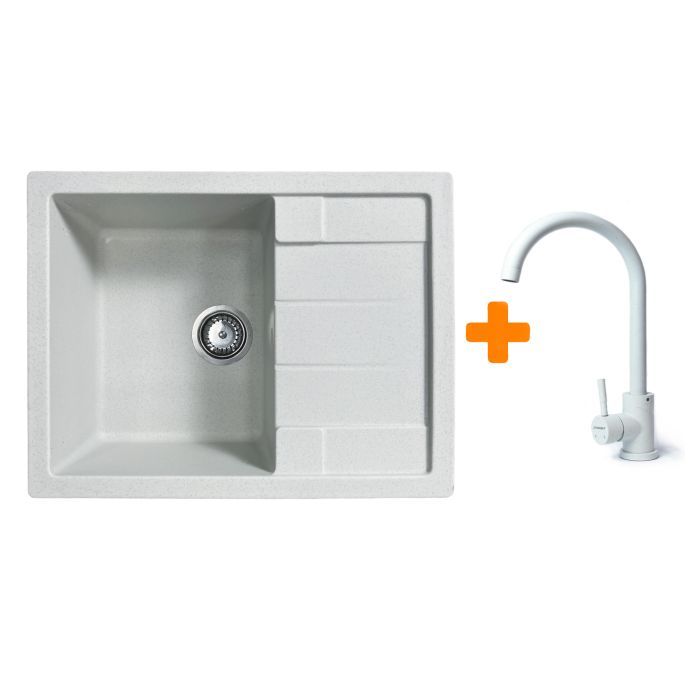 Мойка кухонная Adamant Anila Old stone + змішувач (182496910310)