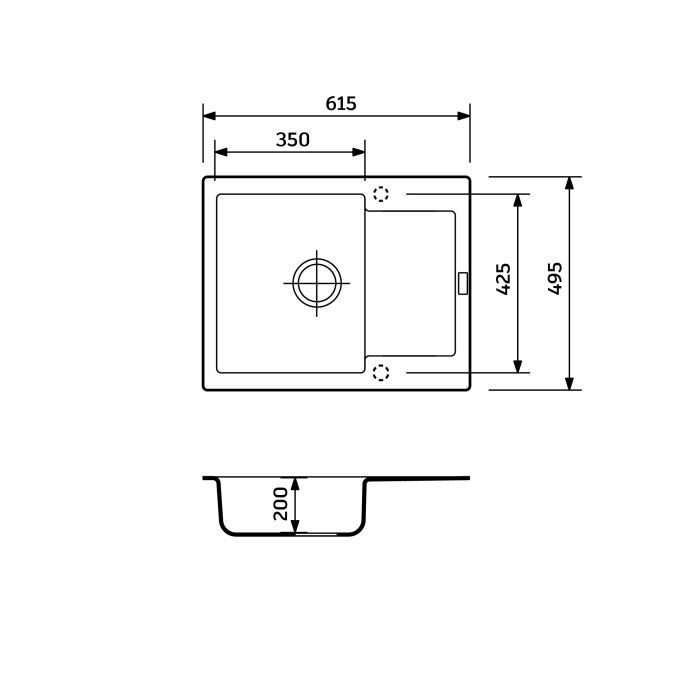 Мойка кухонная Adamant Minimal Avena + змішувач + дозатор (1824296902306) изображение 7