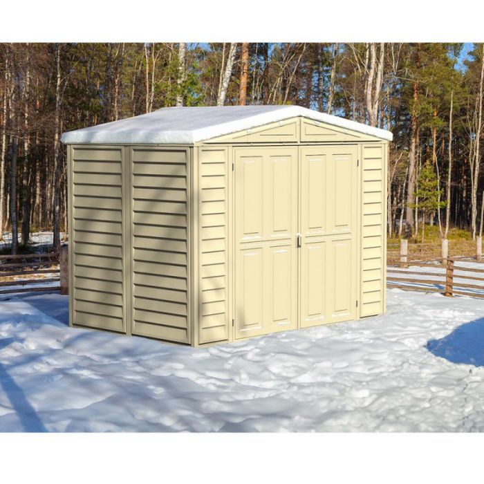 Садовий будиночок Duramax DuraMate пластиковий, 240х163х186 см, слонова кістка (20024) зображення 10