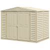 Садовий будиночок Duramax DuraMate пластиковий, 240х163х186 см, слонова кістка (20024) зображення 5