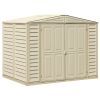 Садовий будиночок Duramax DuraMate пластиковий, 240х163х186 см, слонова кістка (20024)