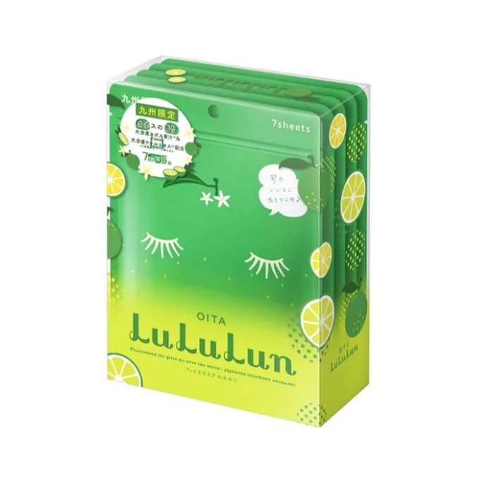 Маска для лица Lululun Premium Face Mask Кабоса из Оита 7 шт (4582305065954)