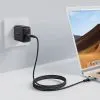 Дата кабель USB-C to USB-C 1.0m USB 4.0 240W audio/video black-grey Acefast (6974316282631) изображение 4
