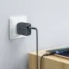 Дата кабель USB-C to USB-C 1.0m USB 4.0 240W audio/video black-grey Acefast (6974316282631) изображение 5