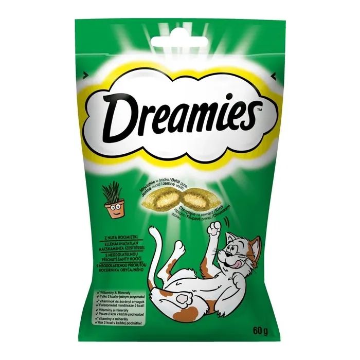 Ласощі для котів Dreamies Котяча м'ята 60 г (5998749142448)
