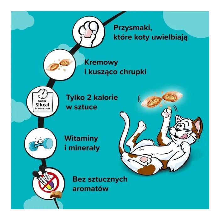 Ласощі для котів Dreamies Котяча м'ята 60 г (5998749142448) зображення 2