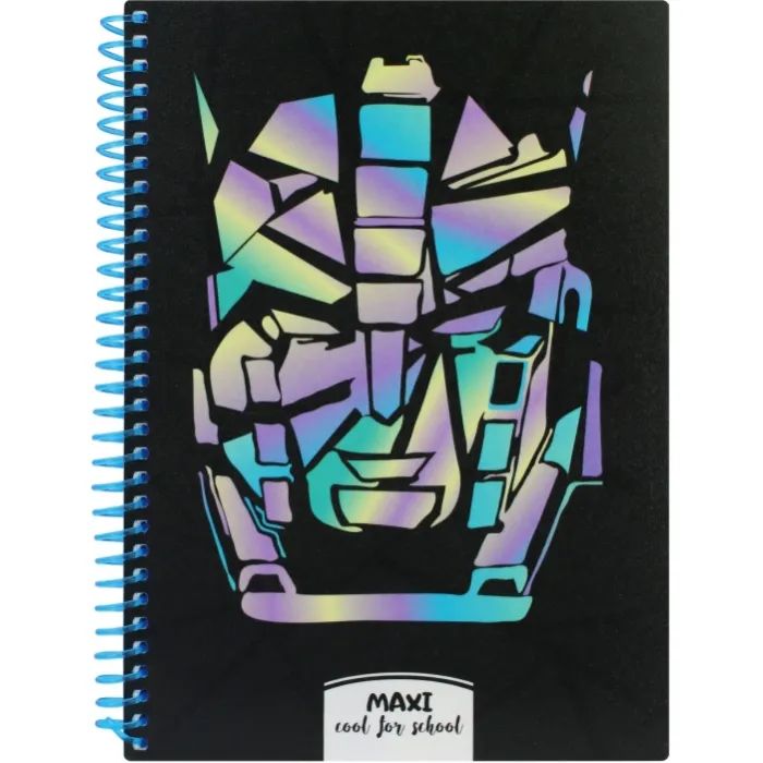 Блокнот Maxi А5, пластиковая обложка, спираль, 80 л., клетка (MX20832-09)