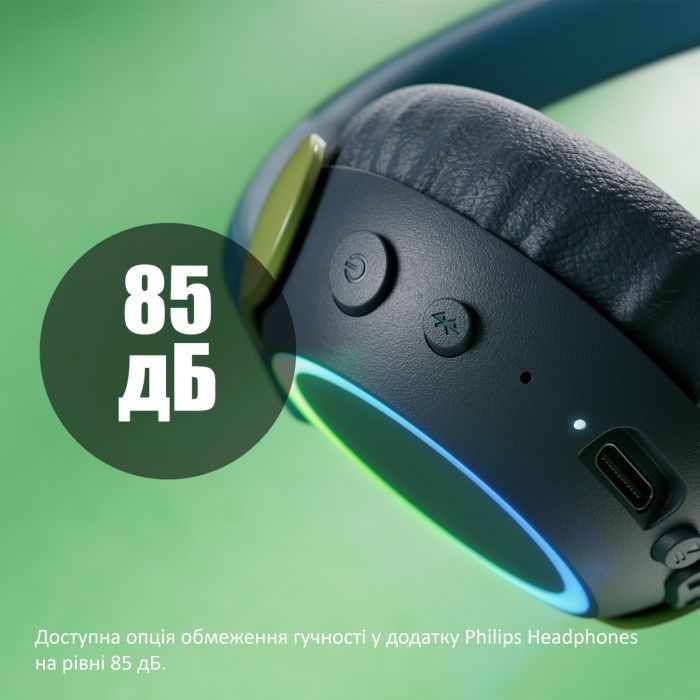 Навушники Philips TAK4200CT/00 Wireless Blue/Green (TAK4200CT/00) зображення 5