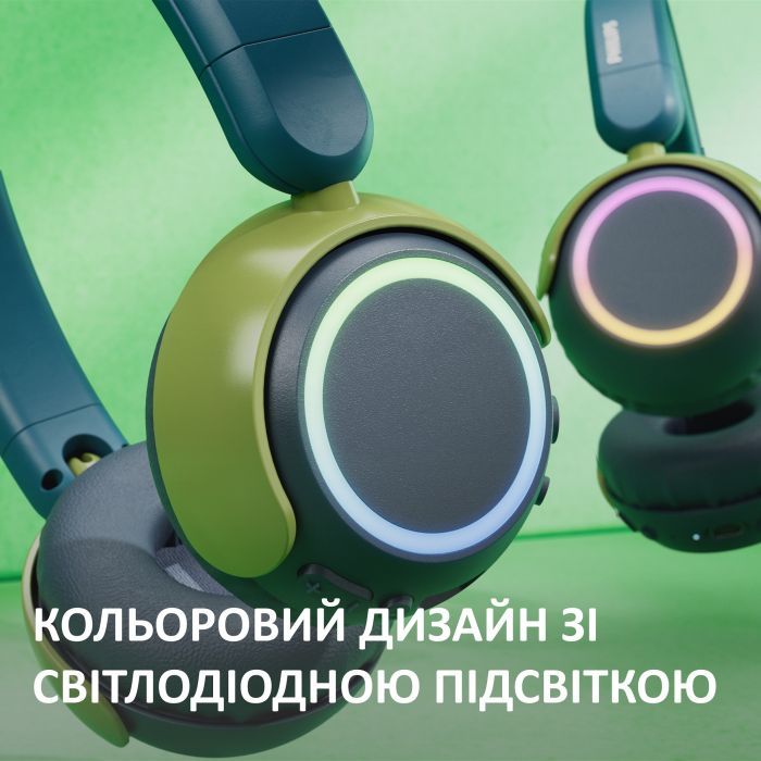 Навушники Philips TAK4200CT/00 Wireless Blue/Green (TAK4200CT/00) зображення 7
