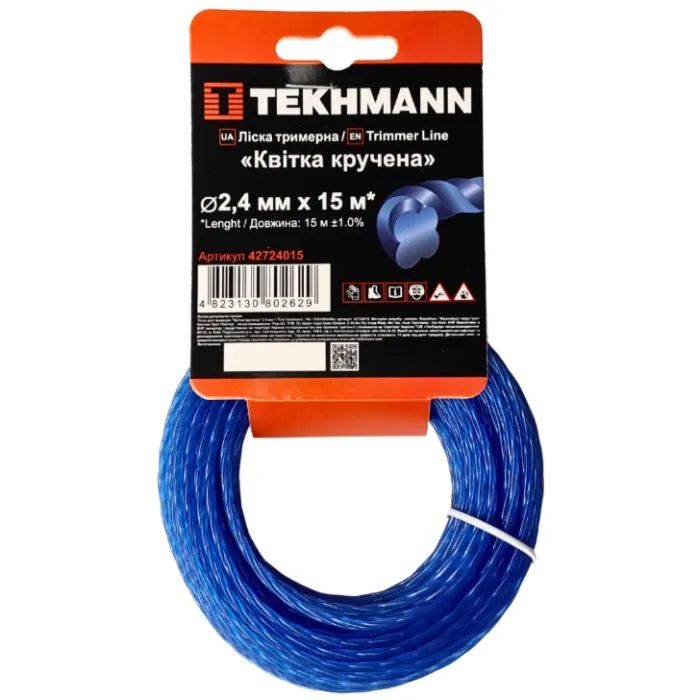 Жилка косильная Tekhmann "Цветок крученый" 2,4 мм × 15 м (42724015)