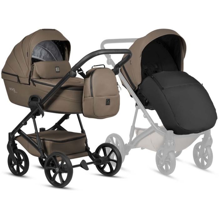 Коляска TUTIS 2 в 1 VIVA 6 plus (Leather Cedar) (1612083)