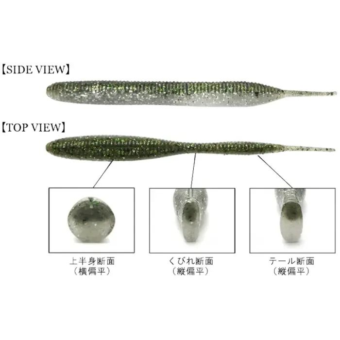 Силікон рибальський Keitech Sexy Impact 2.8" 401 Green Pumpkin/Chartreuse (1551.02.53) зображення 2