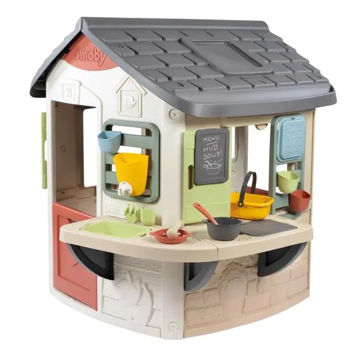 Игровой домик Smoby Life "Садівник" з кухнею та мийкою, 16 аксес., 132х144х140 см (7600810505)