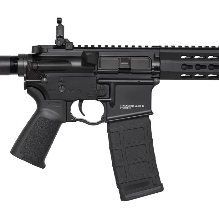 Гвинтівка страйкбольна Cyma M4 Keymod AEG 6 мм Aluminum (CM.068B BK) зображення 4
