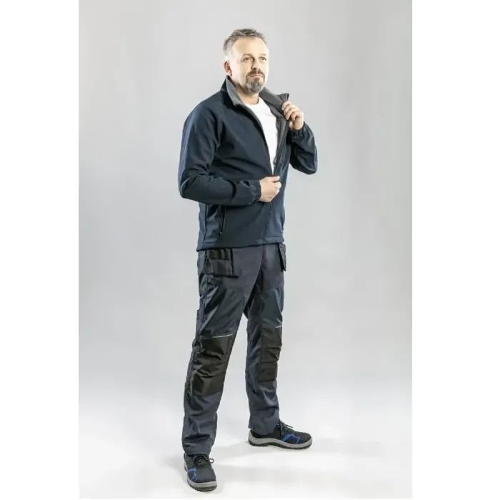 Куртка рабочая Hoegert BIESE HT5K255-XL SoftShell 96% полиэстер/4% эластан темно-синяя, XL (54) (HT5K255-XL) изображение 5