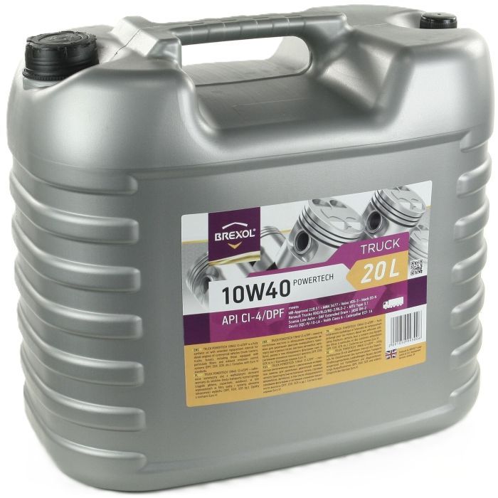 Моторна олива BREXOL TRUCK MB 10W40 CI-4 20л (48391050989)