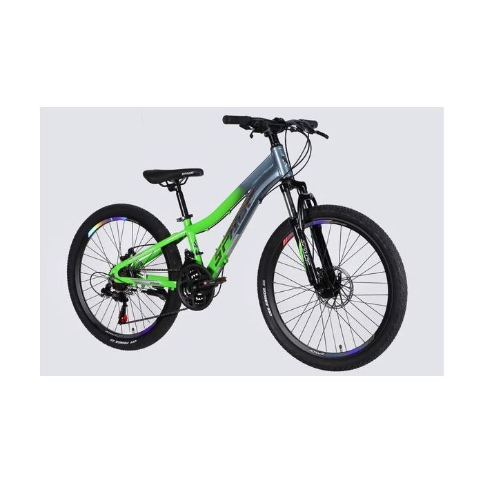 Велосипед Space 24" LYRA DD FR рама-11" AL 2026 сріблясто-зелений (OPS-SP-24-081) изображение 6