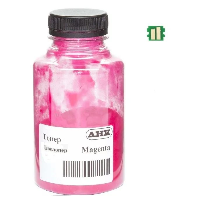 Тонер Kyocera Ecosys PA3500/MA3500, TK-5370 140г Magenta developer+chip АНК (50000577)