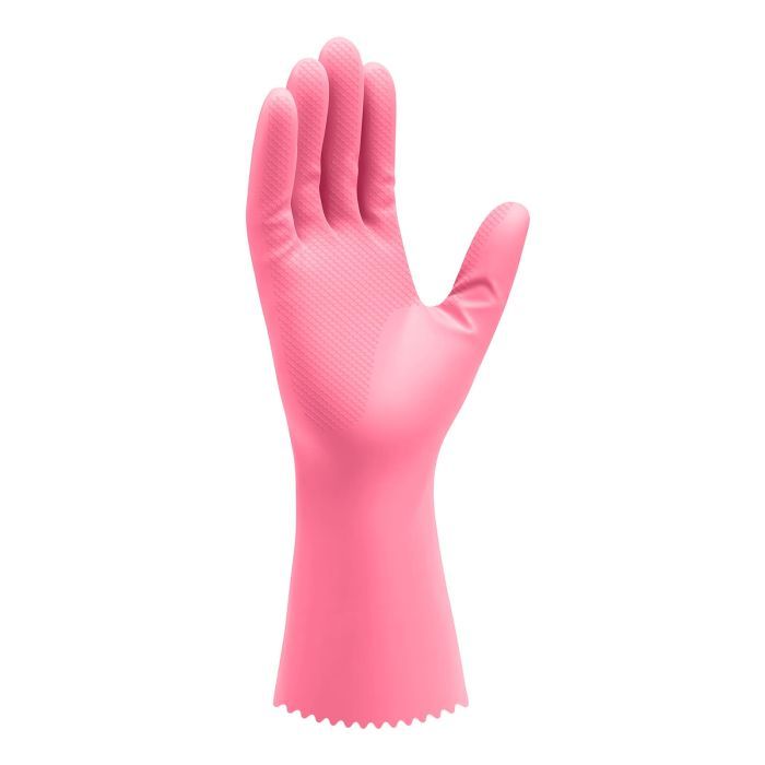 Перчатки хозяйственные Добра Господарочка Латексные Деликат Размер M (4820086523684) изображение 2