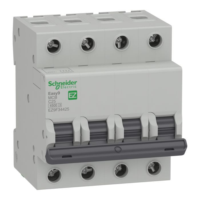 Автоматический выключатель Schneider Electric EZ9 4P 25A C (EZ9F34425)
