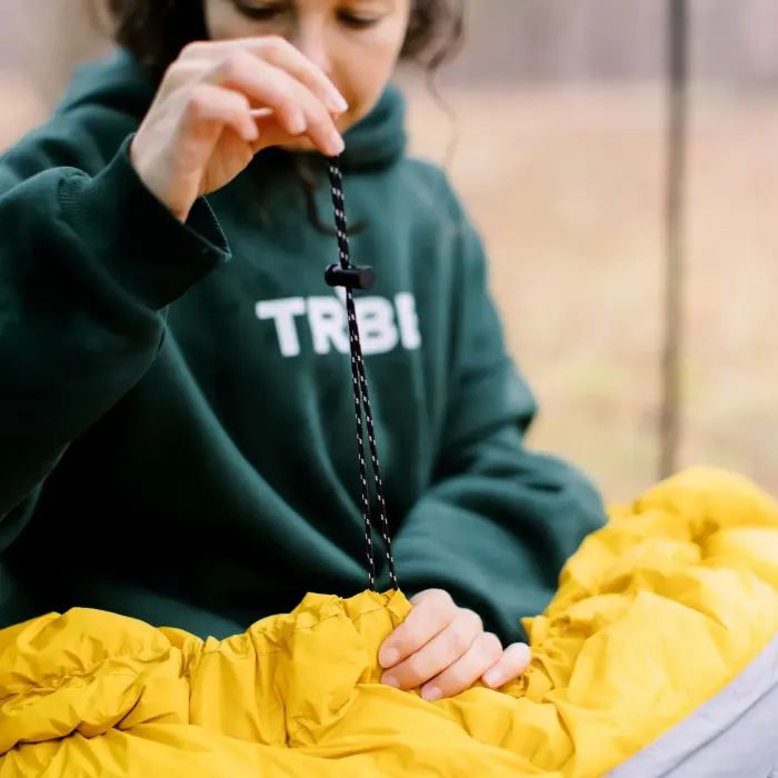 Спальний мішок Tribe Down 400 Long пуховий сірий лівий (T-CH-0008-grey-L) зображення 11