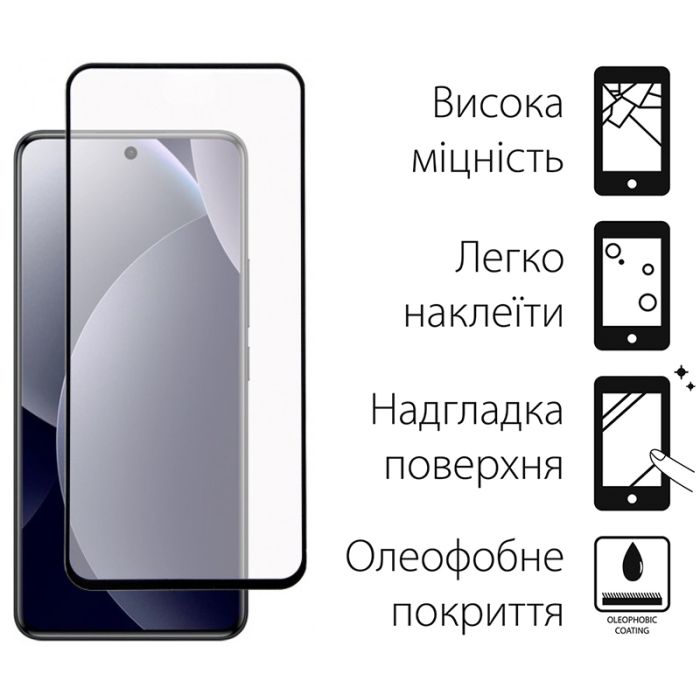 Скло захисне Dengos Xiaomi Redmi Note 15 Pro 5G + camera protection Black (DG-TGSCP-13) зображення 2