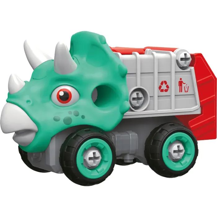 Конструктор Otamanko Машинка-конструктор Трицератопс мусоровоз Голубой/красный (OTA-115TS)