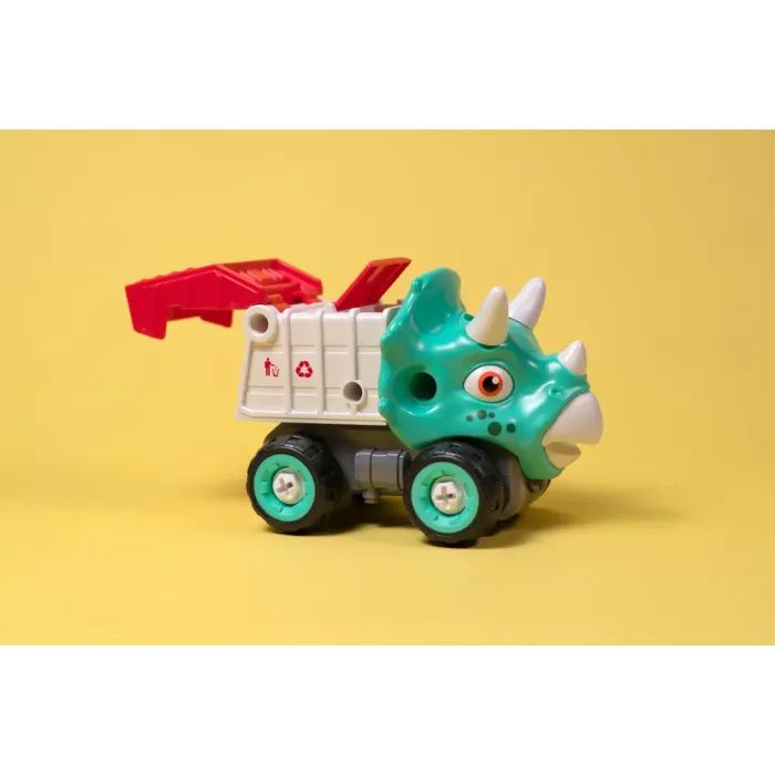 Конструктор Otamanko Машинка-конструктор Трицератопс мусоровоз Голубой/красный (OTA-115TS) изображение 5