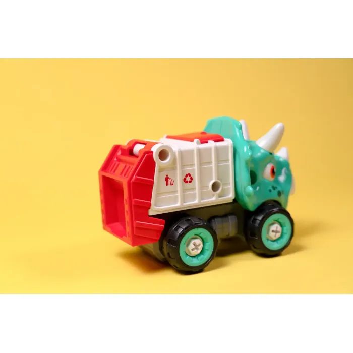 Конструктор Otamanko Машинка-конструктор Трицератопс мусоровоз Голубой/красный (OTA-115TS) изображение 6