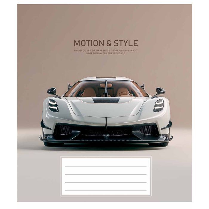 Зошит Школярик Motion and style 48 аркушів клітинка (048-3692K) зображення 4