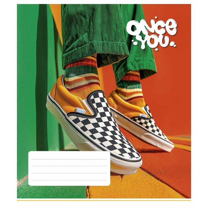 Зошит Школярик Once You 36 аркушів клітинка (036-3604K)