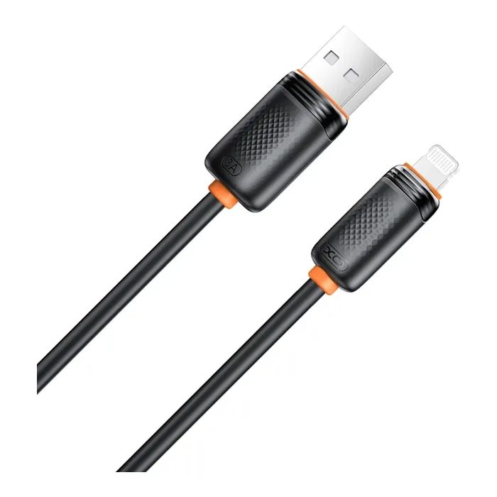 Дата кабель USB 2.0 AM to Lightning 1.0m 3A black XO (NB302-AI.black) изображение 2